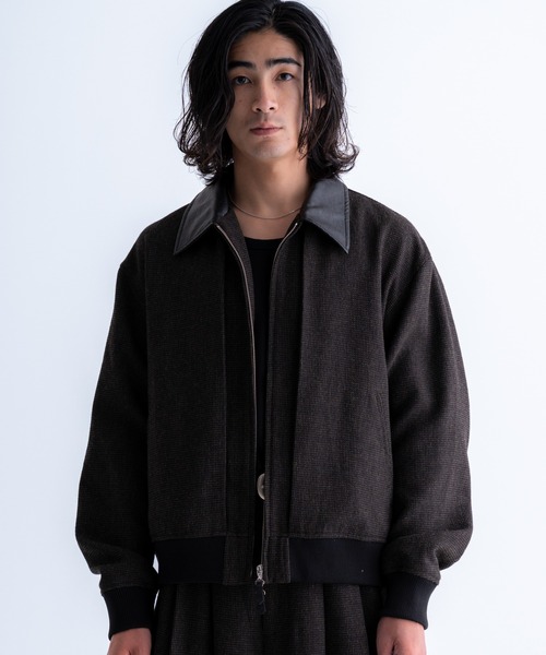 SINSS ブルゾン アウター Tweed short blouson / ツイードショート