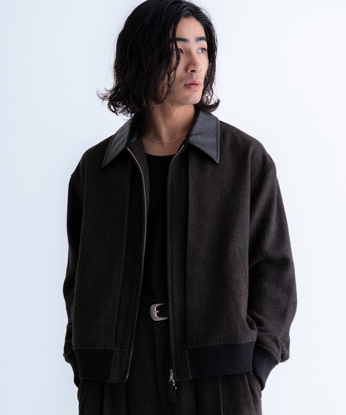 SINSS ブルゾン アウター Tweed short blouson / ツイードショート