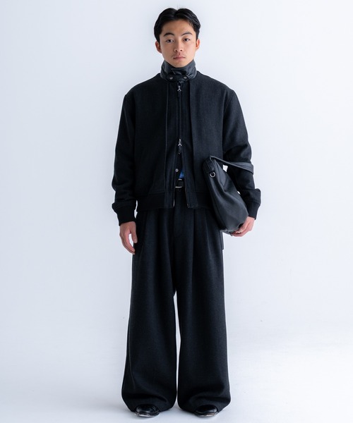 SINSS ブルゾン アウター Tweed short blouson / ツイードショート