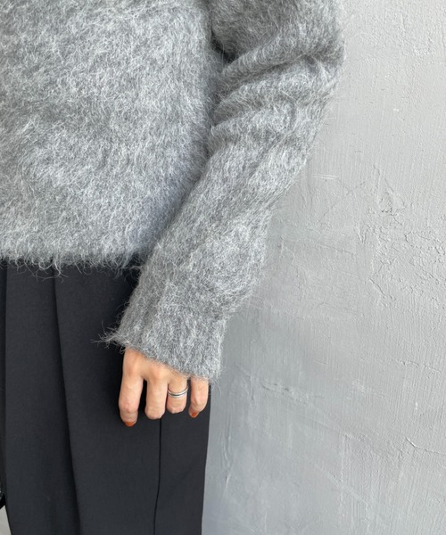 GYMPHLEX（ジムフレックス） カーディガン ロゴ刺繍 クルーネック