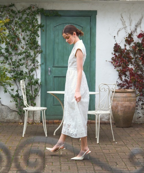 ERADIE（エラディエ） ワンピース French chemical lace shirt dress