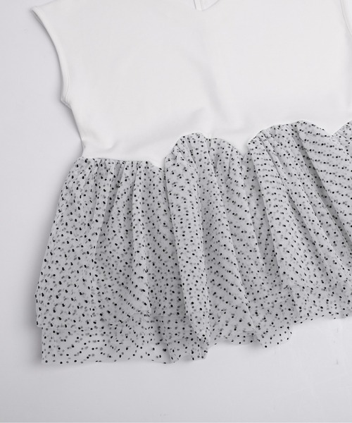 ドットチュールドッキング ペプラムトップス レディース : ZOZOTOWN