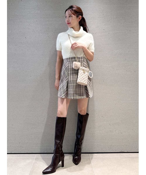 SNIDEL（スナイデル） スカート Sustainableロービングチェックミニ