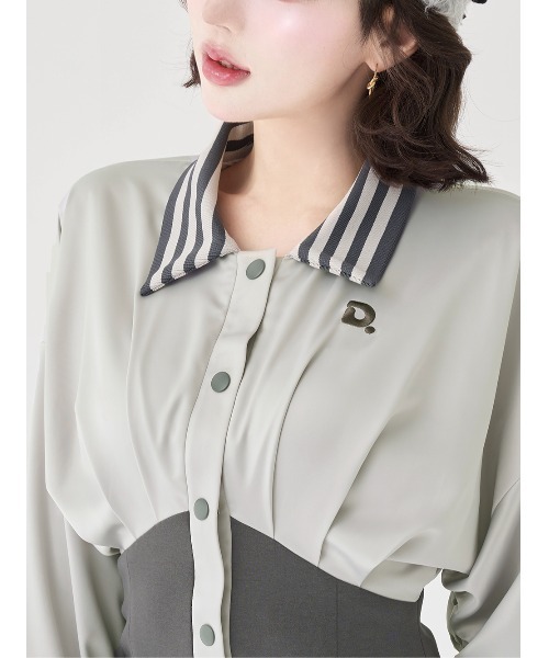 Darich（ダーリッチ） ワンピース ドルマンスリムスカジャンミニ