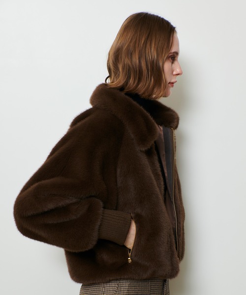 allureville（アルアバイル） ブルゾン アウター フェイクミンクファー