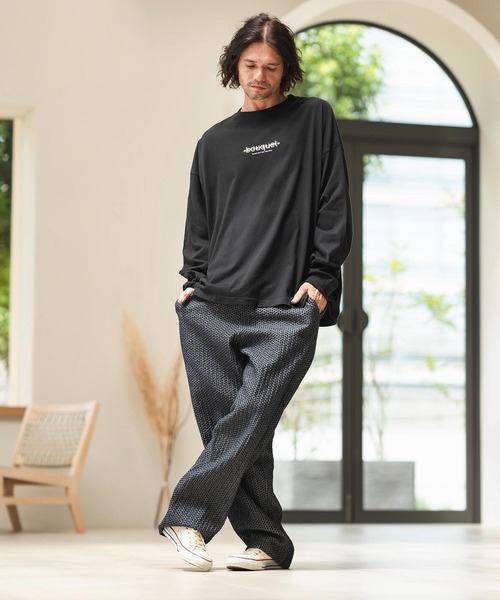 CAMBIO（カンビオ） ジーンズ mp12773-Accordion Jacquard Denim Wide