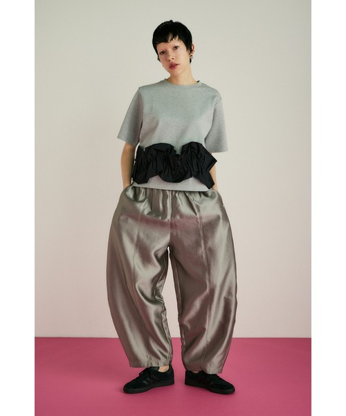 HeRIN.CYE スラックス パンツ Shiny cocoon pants シャイニーコクーン