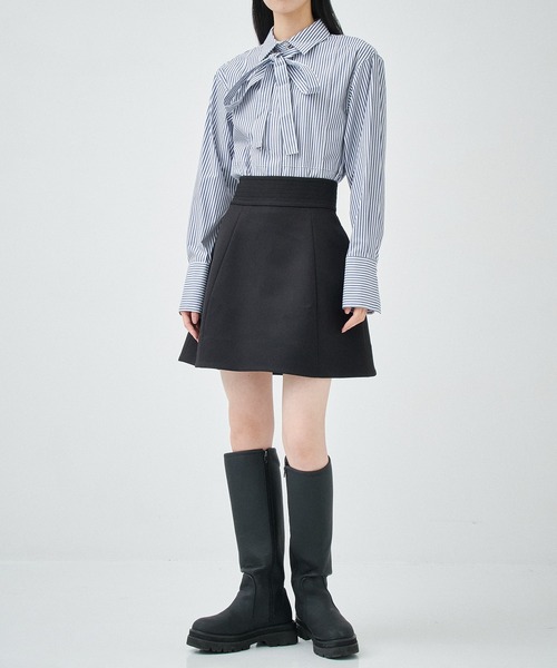 CLANE（クラネ） スカート 「CLANE/クラネ」WIDE BELT CONSTRUCTIVE