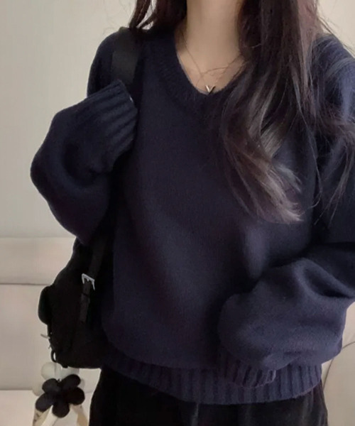 ニット セーター Vネック ニットトップス レディース : ZOZOTOWN Yahoo