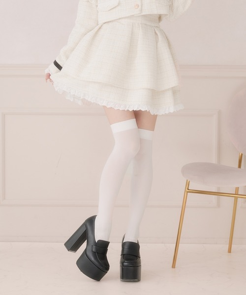 Pal elfy スカート コットンレースツイードスカート : ZOZOTOWN Yahoo