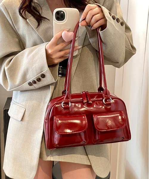 FREE STYLISTS ショルダーバッグ バッグ Y2K フロント 2ポケット