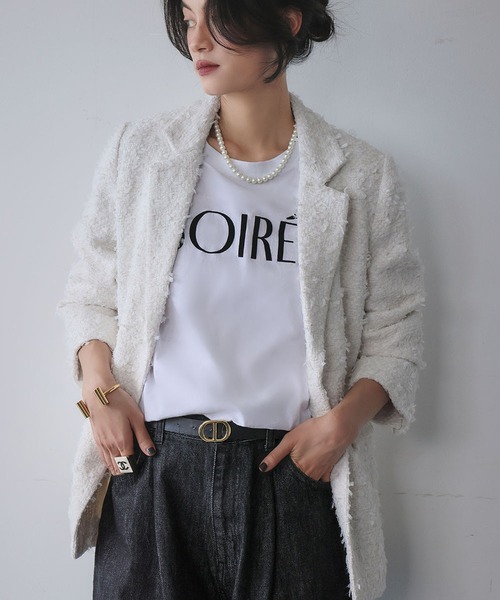 ELFRANK ジャケット テーラードジャケット ツイード テーラード