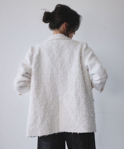 ELFRANK ジャケット テーラードジャケット ツイード テーラード