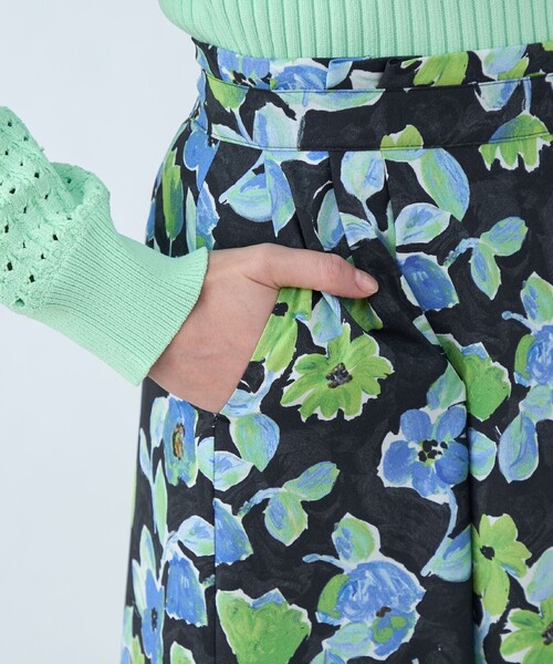 Ballsey（ボールジィ） スカート スプリングフラワープリント