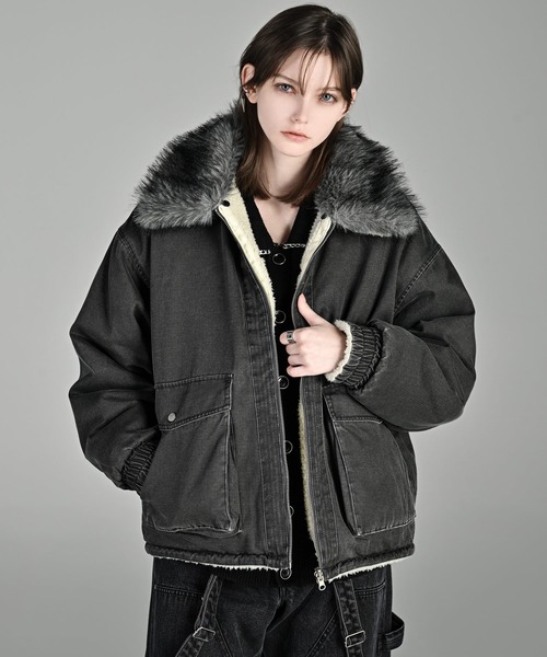 ADRER（アドラー） ブルゾン アウター The B-3 Reversible Fur Blouson