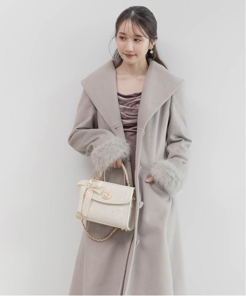 RANDA（ランダ） コート チェスターコート 2WAY ショールカラーロング