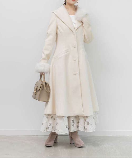 RANDA（ランダ） コート チェスターコート 2WAY ショールカラーロング