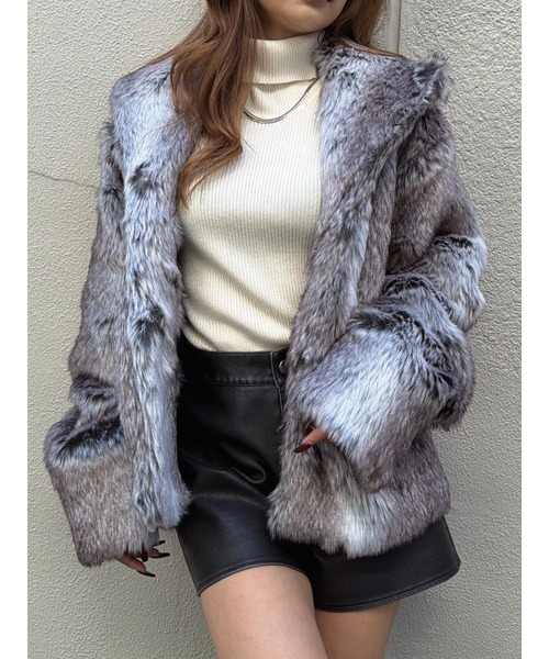 EGOIST（エゴイスト） コート アウター ニュアンスカラーファーコート