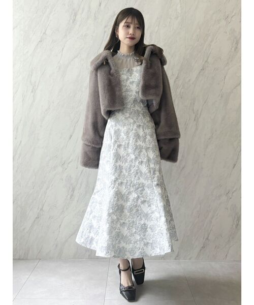 dazzlin（ダズリン） ドレス シアーベールセミフレアワンピース