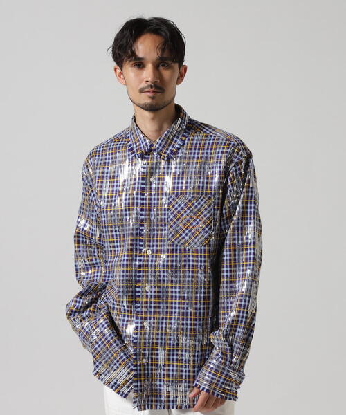 AFB（エーエフビー） シャツ AFB/エーエフビー/SPANGLE SHIRTS メンズ