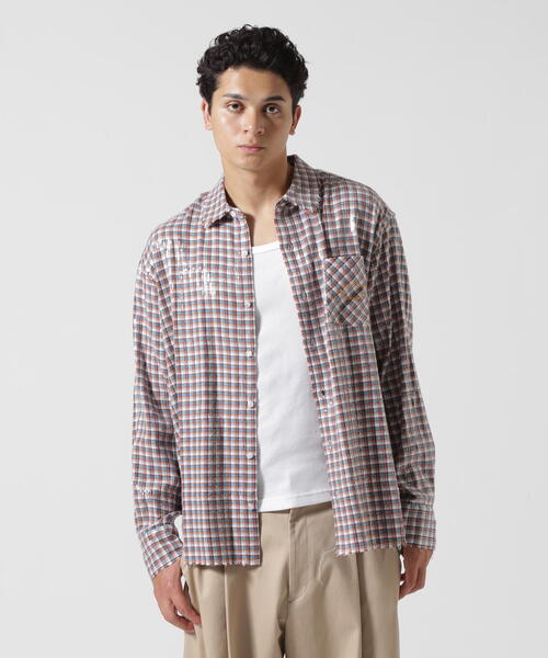 AFB（エーエフビー） シャツ AFB/エーエフビー/SPANGLE SHIRTS メンズ