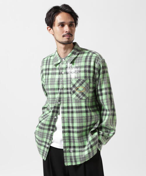 AFB（エーエフビー） シャツ AFB/エーエフビー/SPANGLE SHIRTS メンズ