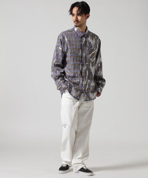 AFB（エーエフビー） シャツ AFB/エーエフビー/SPANGLE SHIRTS メンズ