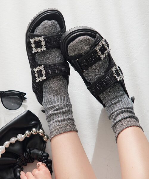 KOBE LETTUCE（神戸レタス） サンダル キルティングorツイード