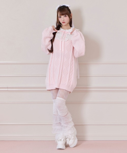 Honey Cinnamon（ハニーシナモン） ワンピース 配色ヨークコットン