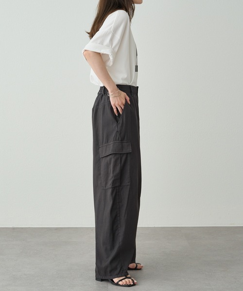 pual ce cin カーゴパンツ カーブシルエットカーゴパンツ レディース
