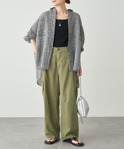 pual ce cin カーゴパンツ カーブシルエットカーゴパンツ レディース