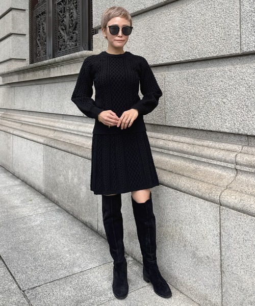 スカート 着痩せケーブルスカート : ZOZOTOWN Yahoo!店 - 通販 - Yahoo