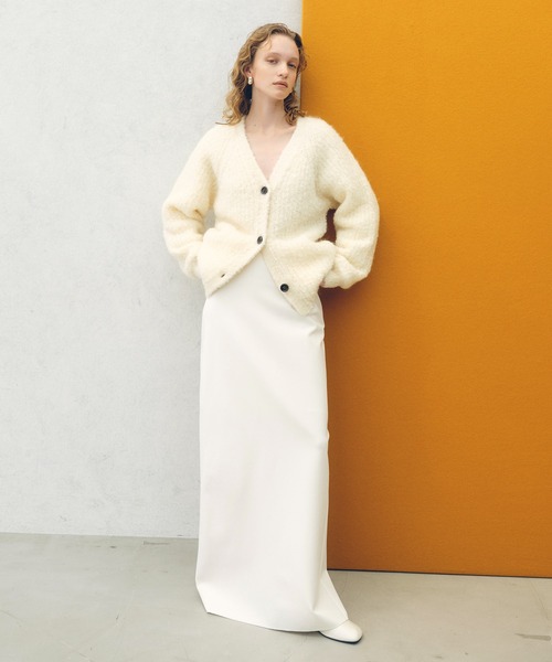 ADAM ET ROPE'（アダムエロペ） カーディガン モヘヤウールニット