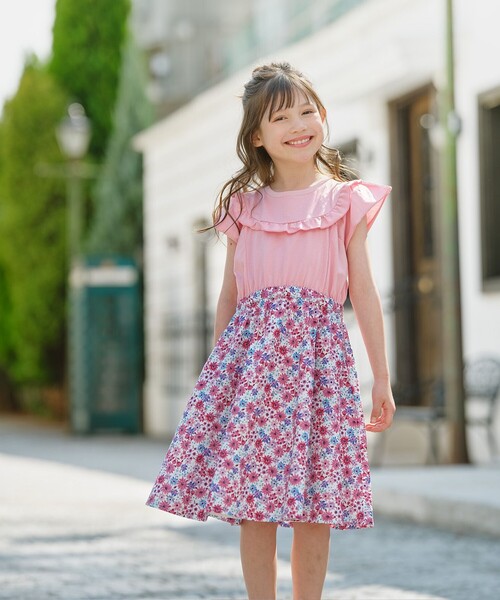 組曲（KUMIKYOKU） ワンピース 「110-140cm」サマーフラワー