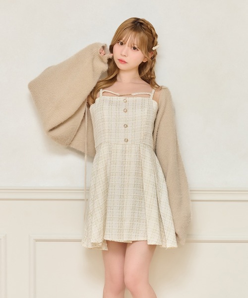 apres jour（アプレジュール） ワンピース 「セット着用可能」ツイード