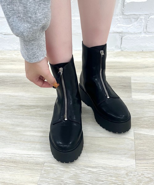 HUNTER（ハンター） ショートブーツ UK4 ブラック レディース