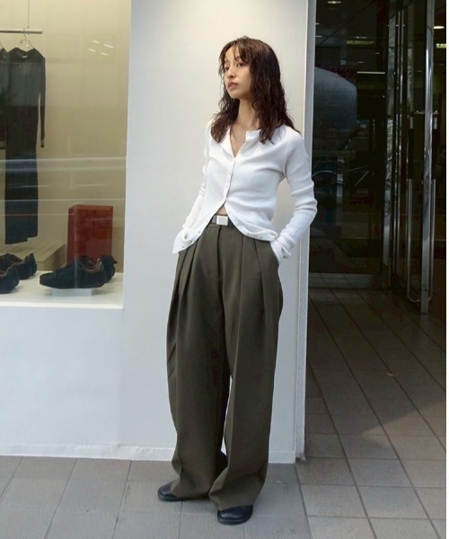TODAYFUL パンツ Bonding Wide Trousers レディース : ZOZOTOWN Yahoo