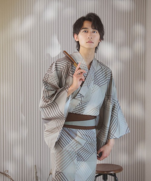 sugar nine 浴衣 浴衣3点セット（浴衣・帯・下駄） メンズ : ZOZOTOWN