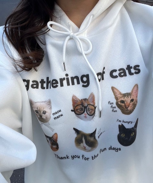 パーカー ねこ顔パーカー レディース : ZOZOTOWN Yahoo!店 - 通販