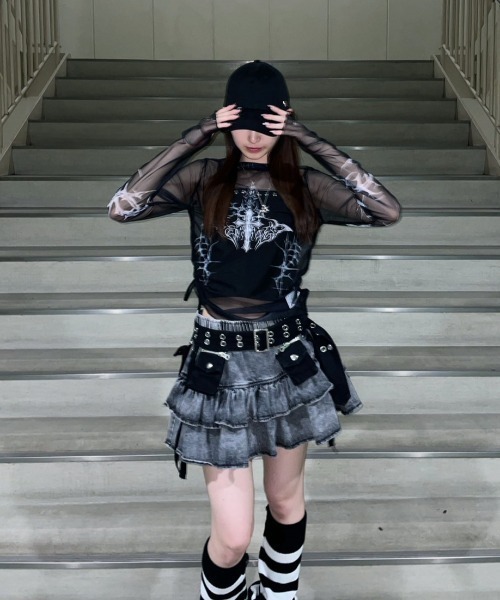 REFLEM（レフレム） デニムスカート 「REFLEM/レフレム」カーゴベルト