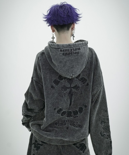 REFLEM（レフレム） パーカー 「REFLEM/レフレム」クロス刺繍ZIP