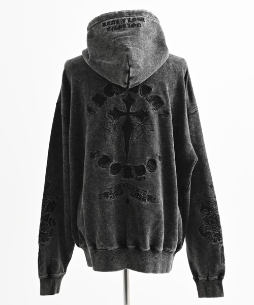 REFLEM（レフレム） パーカー 「REFLEM/レフレム」クロス刺繍ZIP