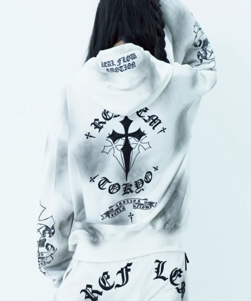 REFLEM（レフレム） パーカー 「REFLEM/レフレム」クロス刺繍ZIP