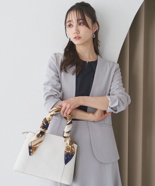 SATUR ルーズフィットオープンカラージャケット 専用ハンガー付き