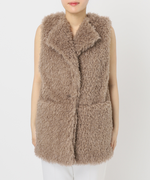 NOBLE（ノーブル） コート アウター 「追加」エコファーロングベスト