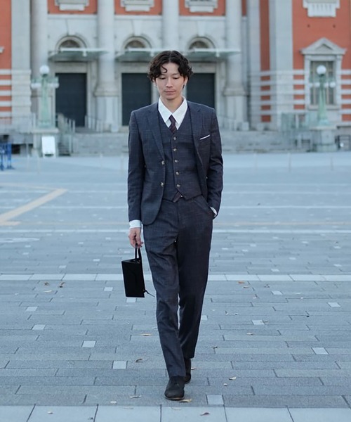 Cloudstyle セットアップ 「Cloudstyle」チェック柄/ スリーピース