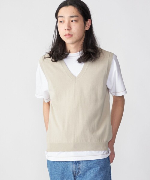 SHIPS（シップス） ベスト ジレ SHIPS: 「手洗い可能」12ゲージ