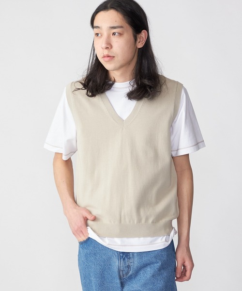 SHIPS（シップス） ベスト ジレ SHIPS: 「手洗い可能」12ゲージ