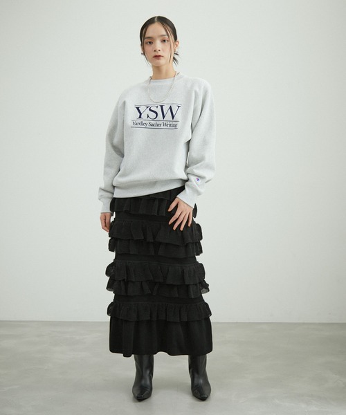 ADAM ET ROPE'（アダムエロペ） スカート フリルニットスカート