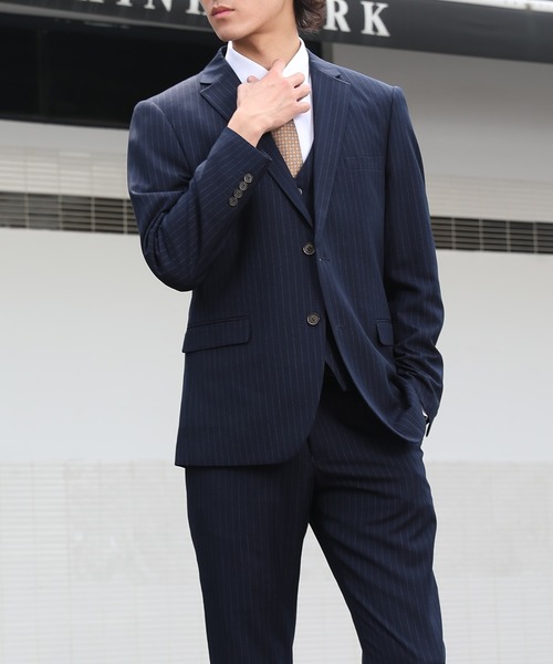 Cloudstyle セットアップ 「Cloudstyle」ストライプ スーツ/ ビジネス